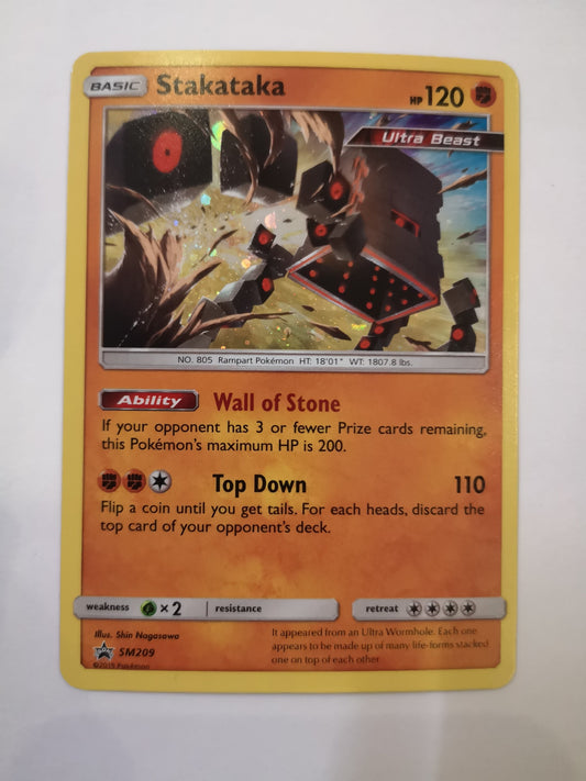 Pokemon Stakataka Holo SM209