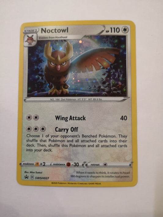 Pokemon Noctowl Holo SWSH027