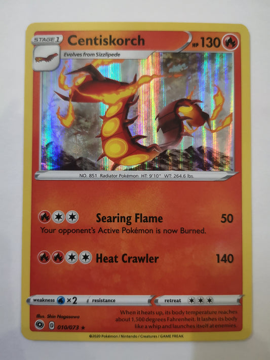 Pokemon Centiskorch Holo 010/073