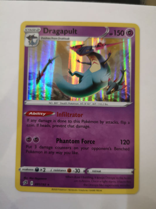 Pokemon Dragapult Holo 091/192