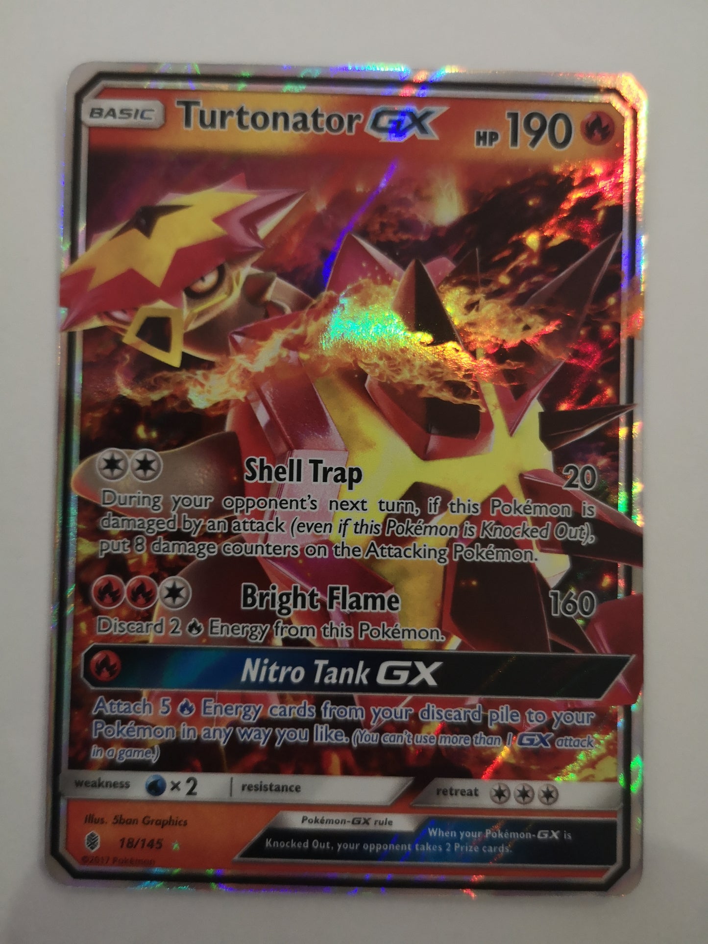 Pokemon Turtonator GX 018/145