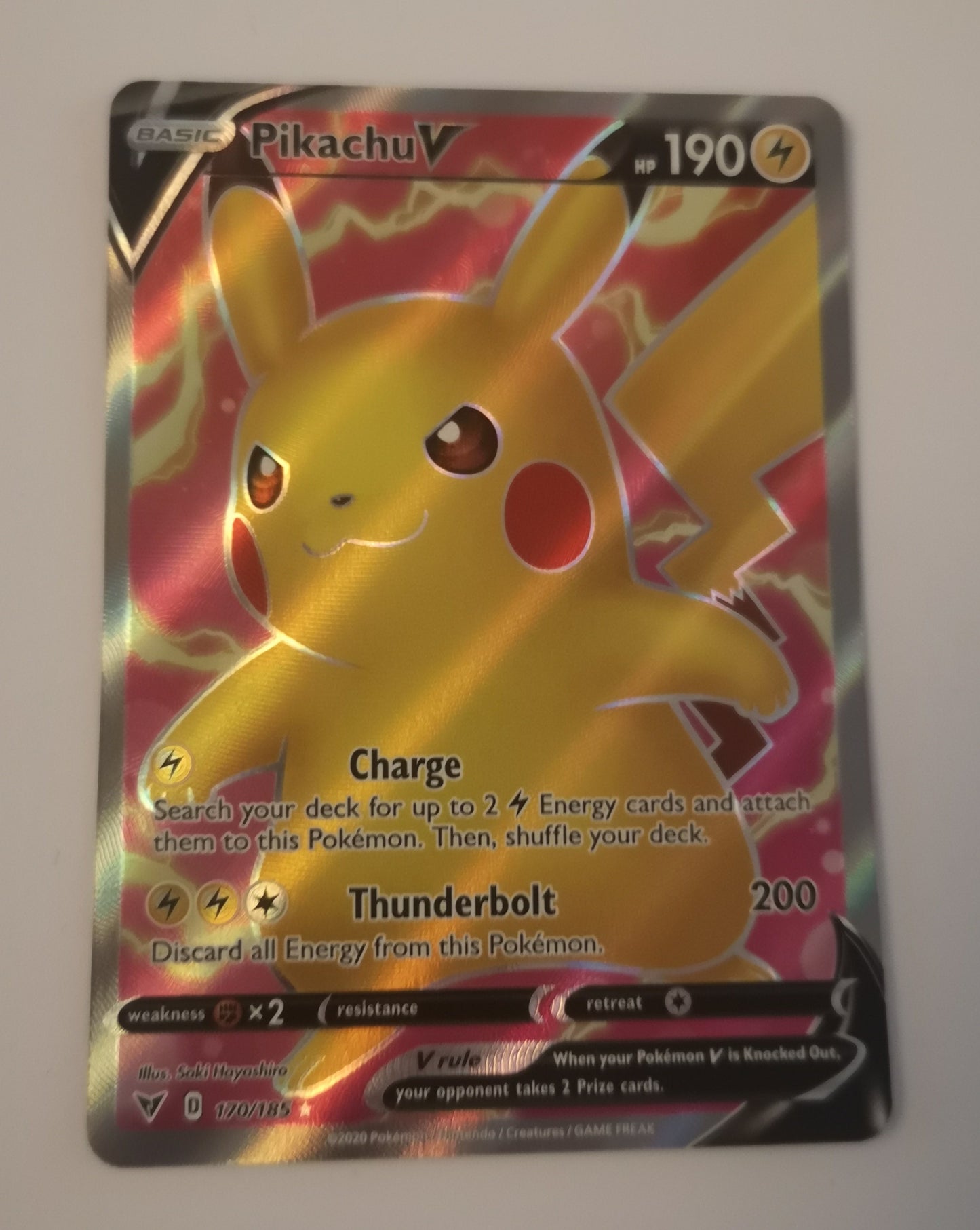 Pokemon Pikachu V 170/185