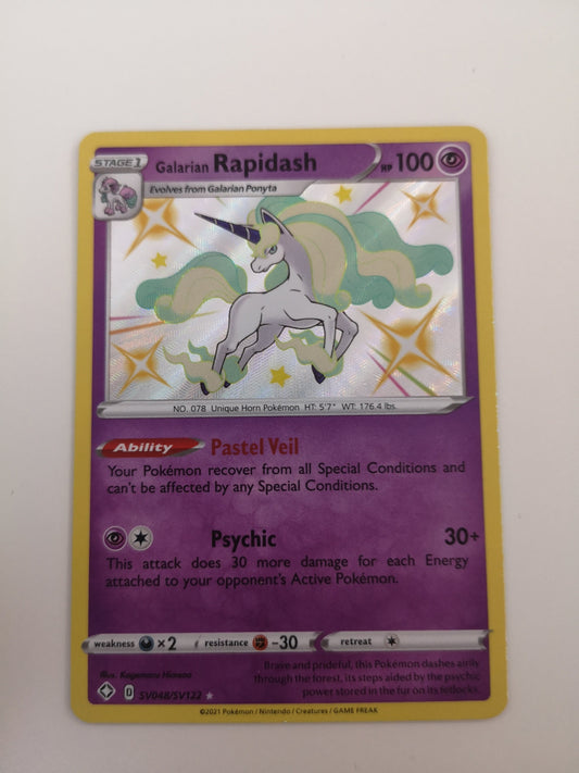 Pokemon Galarian Rapidash SV048/SV122