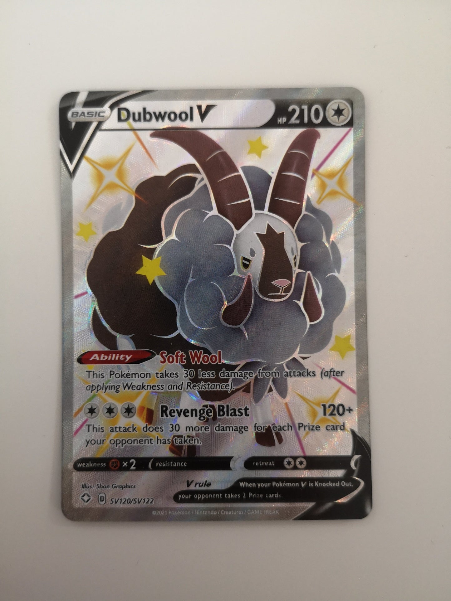 Pokemon Dubwool V SV120/SV122