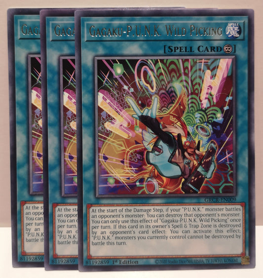 Yu-Gi-Oh! Gagaku-P.U.N.K Wild Picking Playset GRCR-EN009