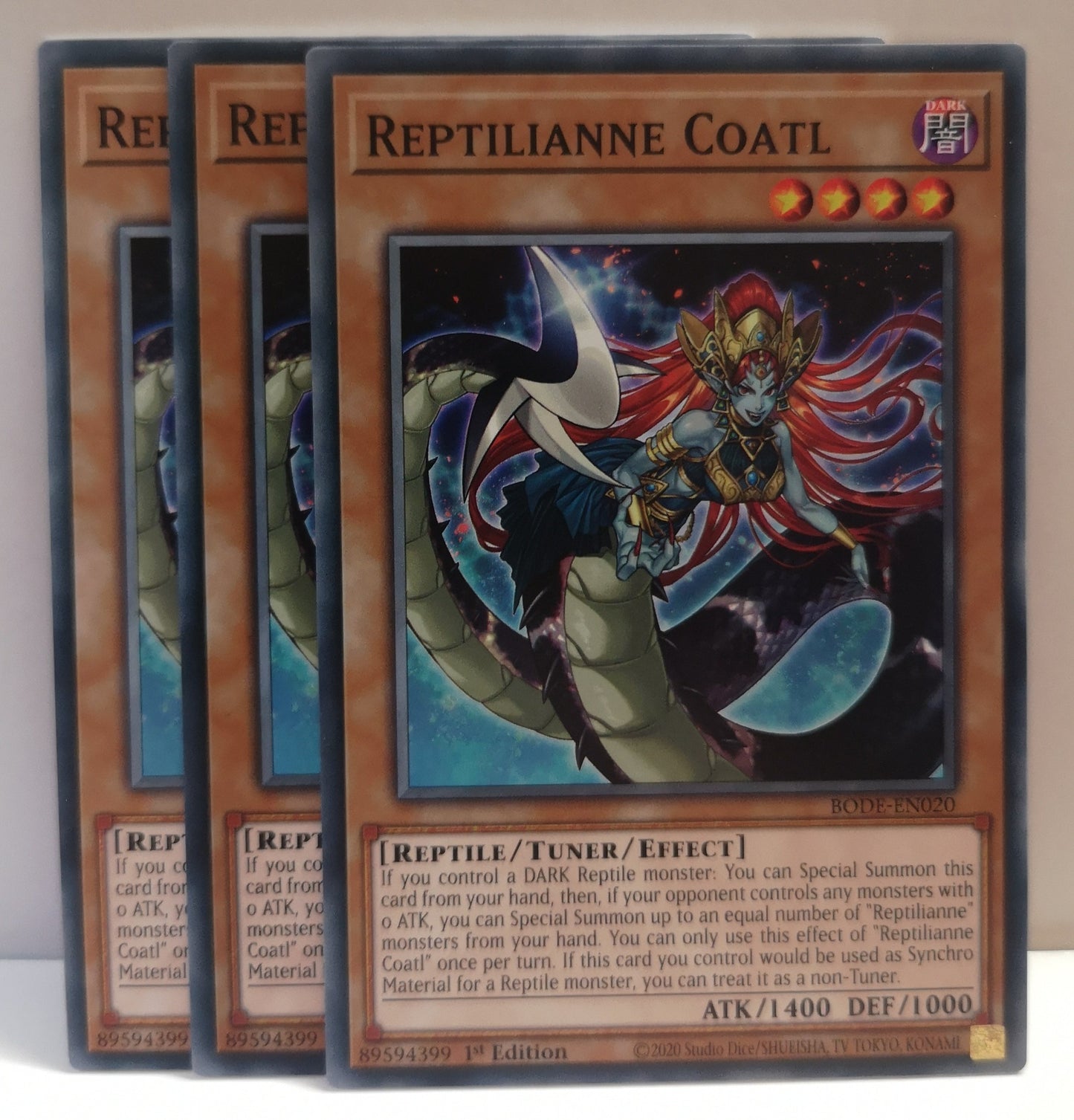 Yu-Gi-Oh! Reptilianne Coatl Playset BODE-EN020