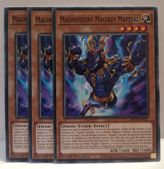 Yu-Gi-Oh! Maginificent Magikey Mafteal Playset BODE-EN021