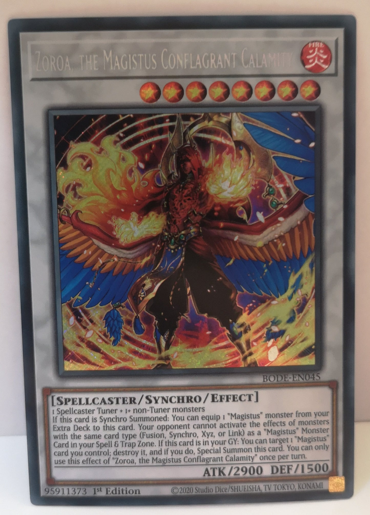 Yu-Gi-Oh! Zoroa, The Magistus Conflagrant Calamity BODE-EN045