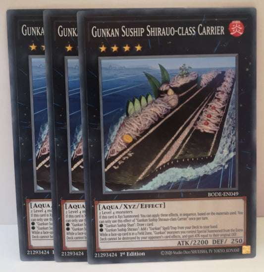 Yu-Gi-Oh! Gunkan Suship Shirauo-Class Carrier Playset BODE-EN049
