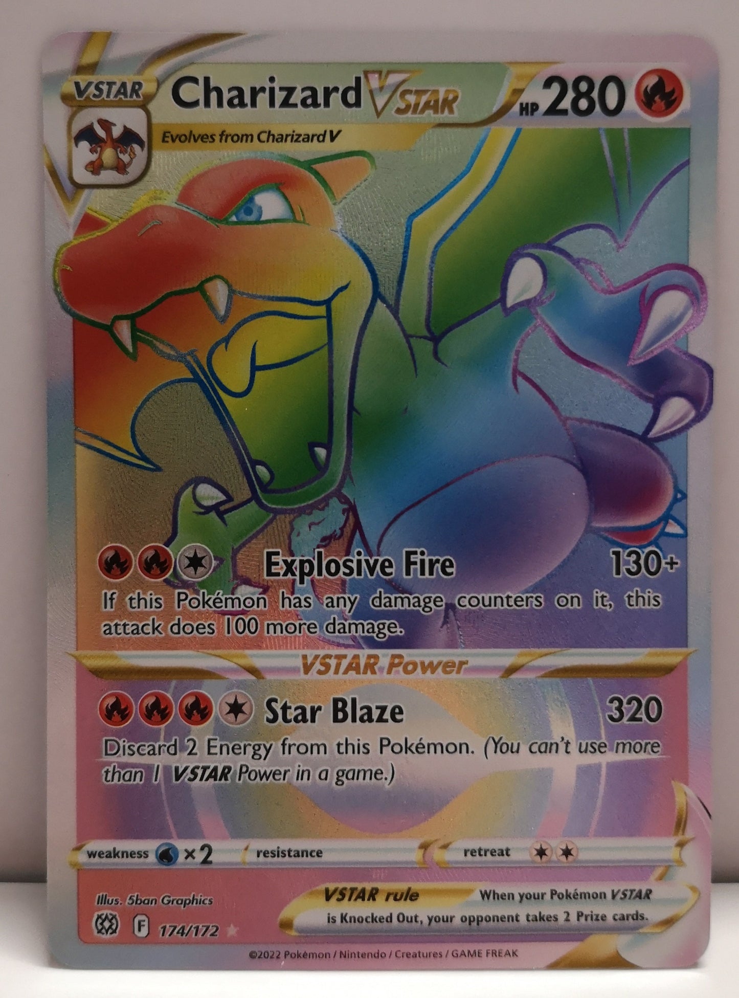 Pokemon Charizard V Star 174/172 Unified Cards Pokemon Charizard V Star 174/172 Unified Cards