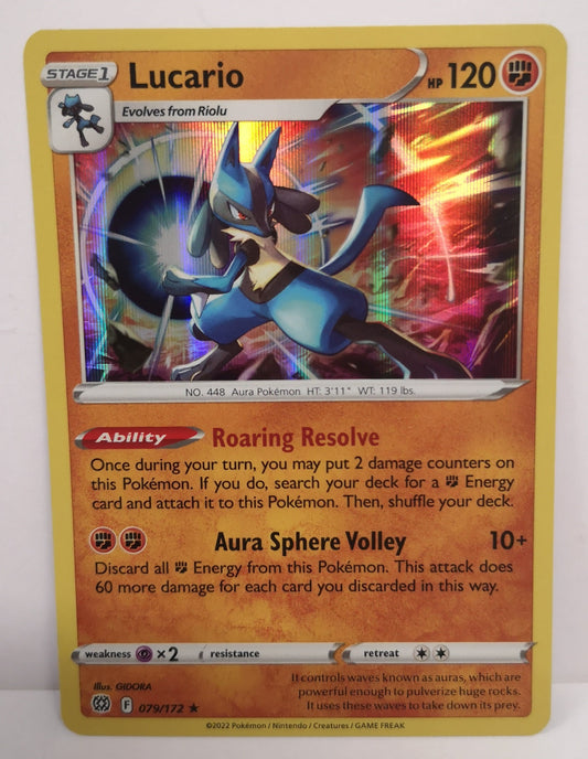 Pokemon Lucario Holo 079/172