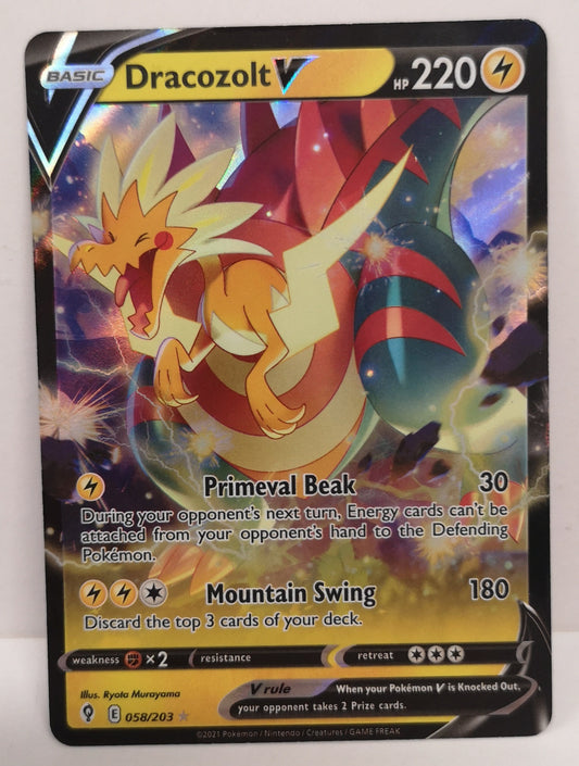 Pokemon Dracozolt V 058/203