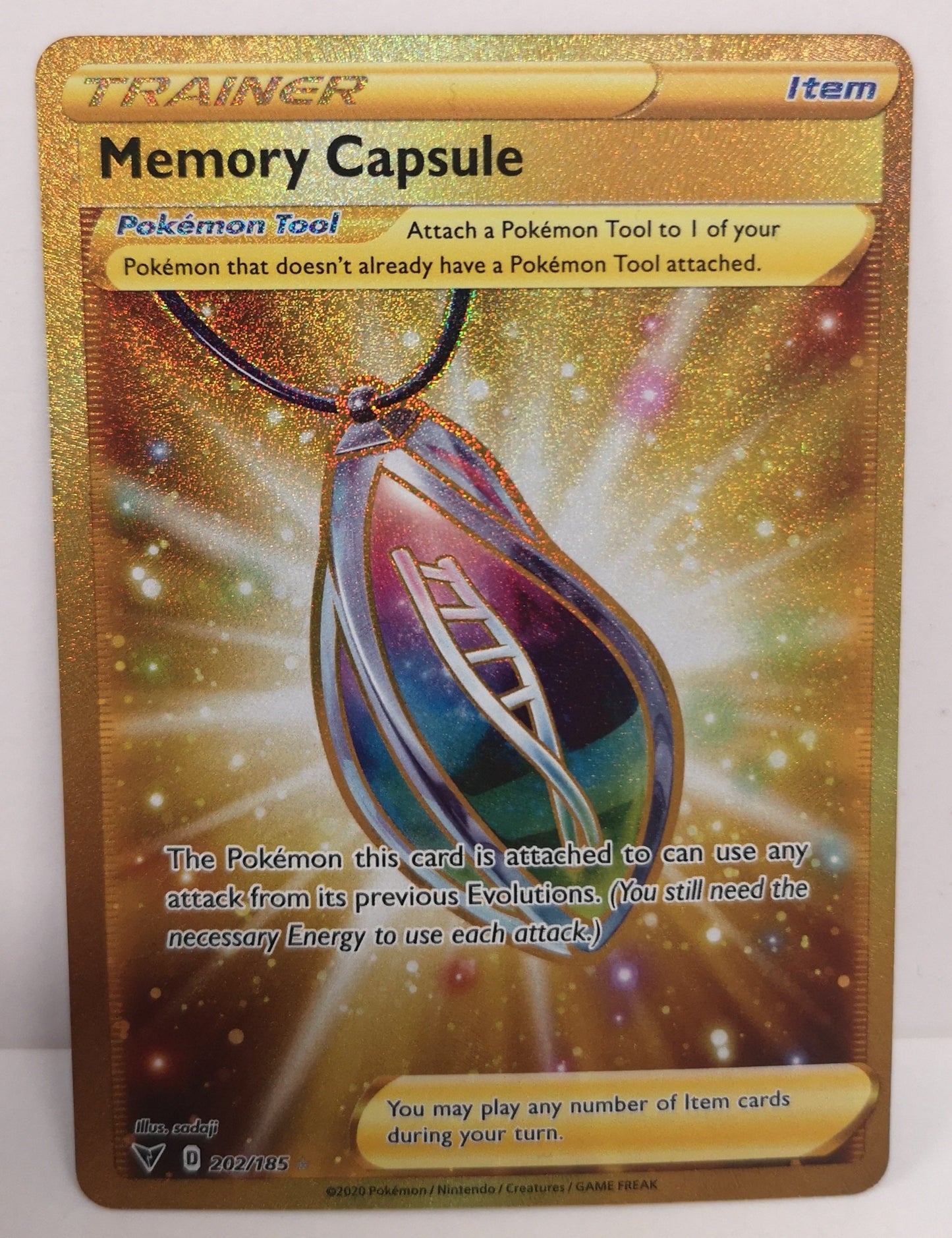 Pokemon Trainer Memory Capsule 202/185