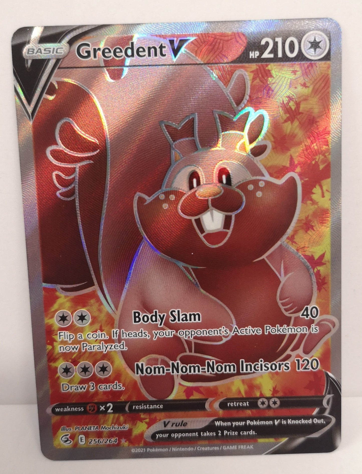 Pokemon Greedent V Full Art 256/264