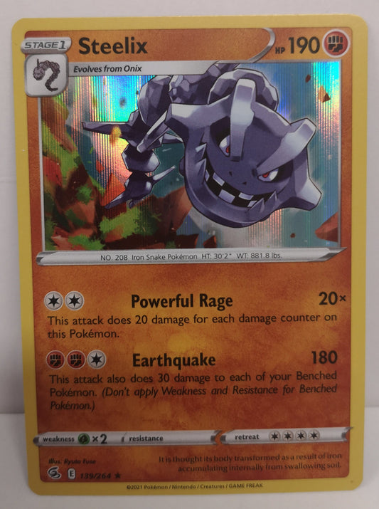Pokemon Holo Steelix 139/264