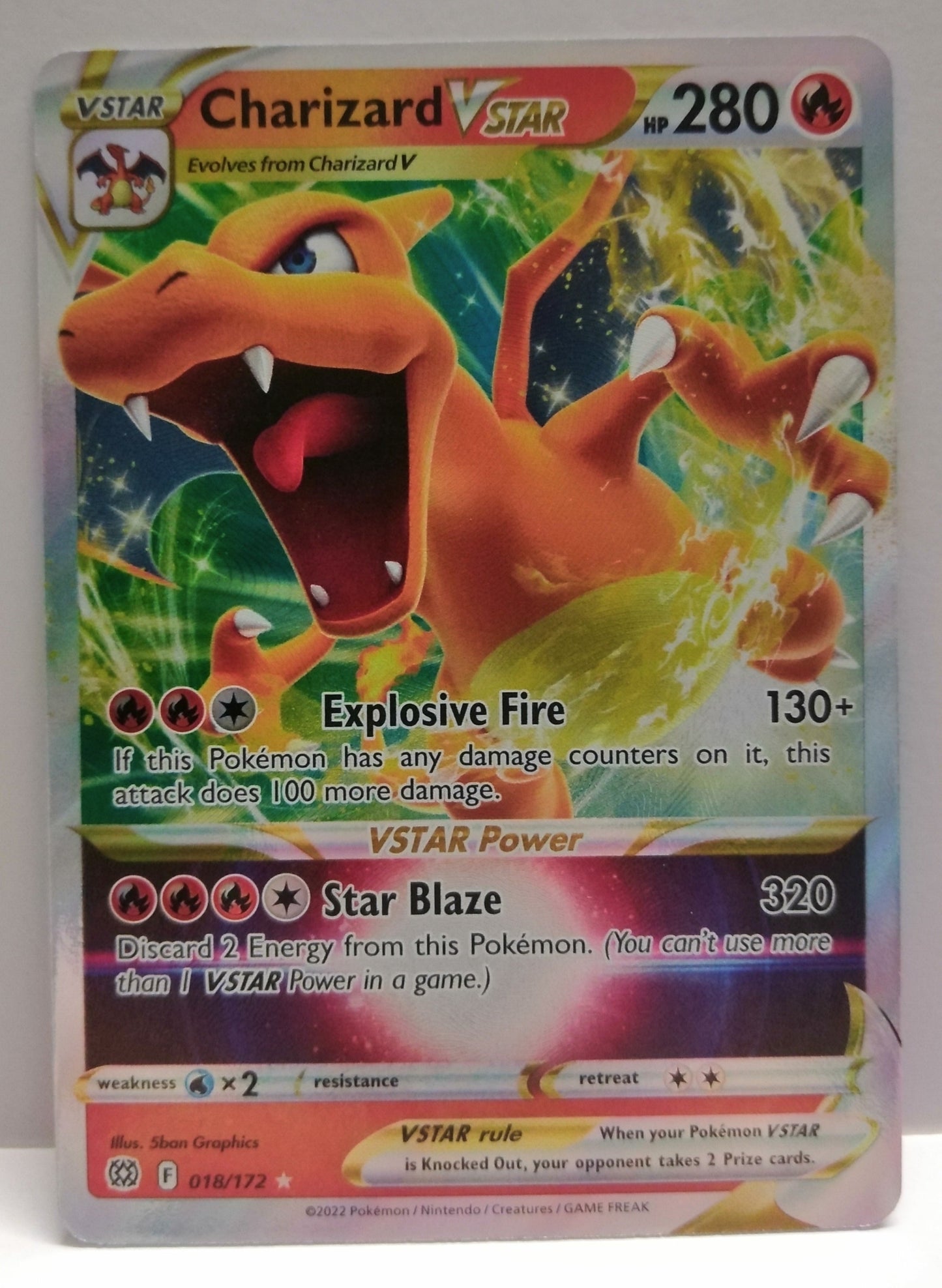 Pokemon Charizard Vstar 018/172