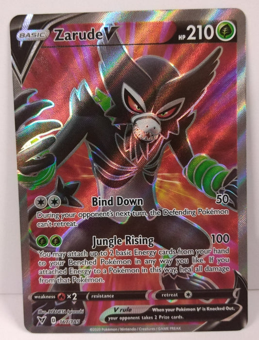 Pokemon Zarude V Full Art 167/185
