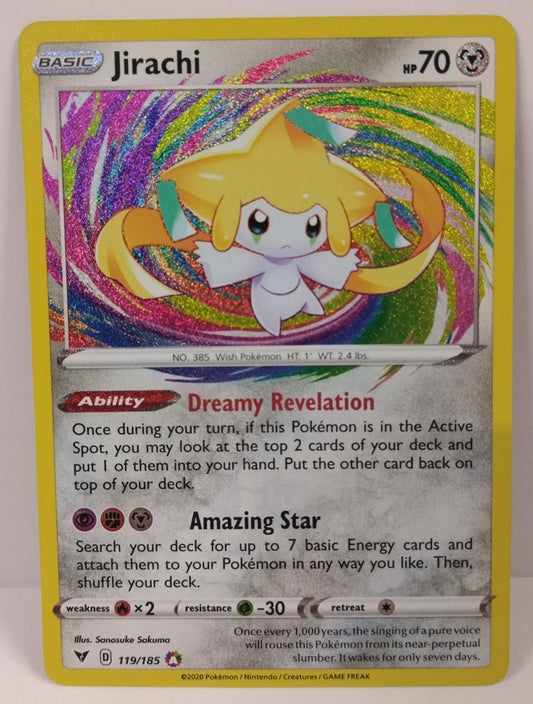 Pokemon Jirachi Amazing Rare 119/185