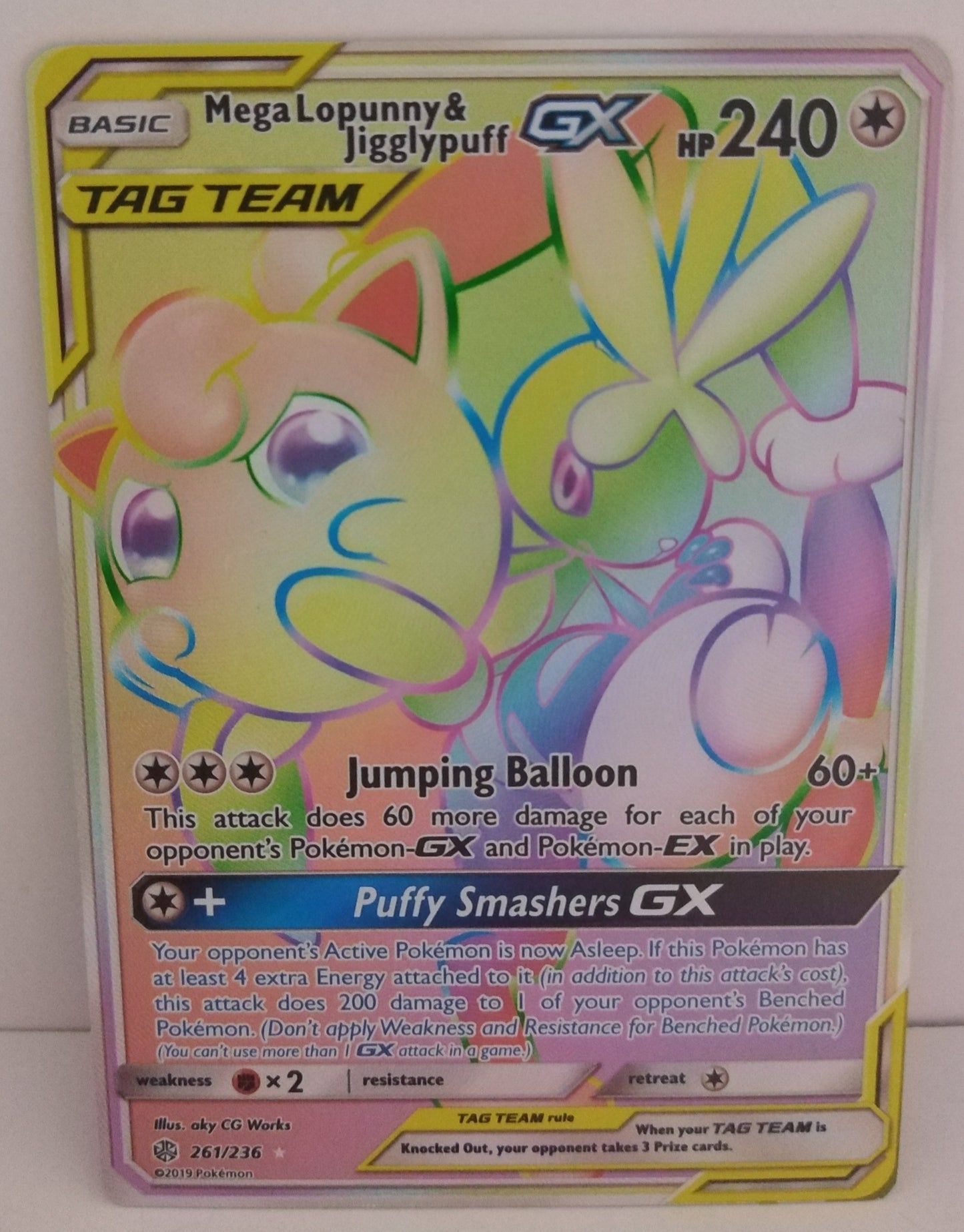 Pokemon Mega Lopunny & Jigglypuff GX 261/236