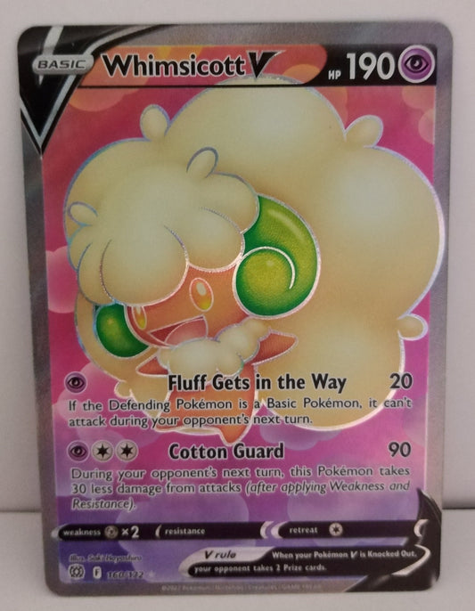 Pokemon Whimsicott V Full Art 160/172
