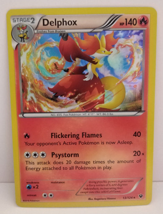 Pokemon Delphox Holo 13/124