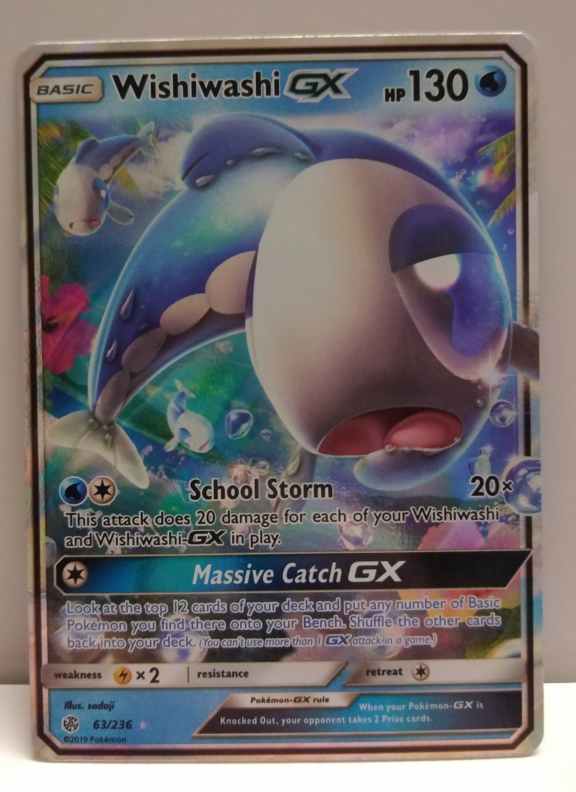 Pokemon Wishiwashi GX 63/236 Unified Cards Pokemon Wishiwashi GX 63/236 Unified Cards