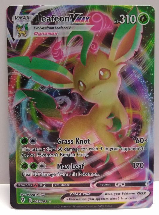 Pokemon Leafeon Vmax 008/203