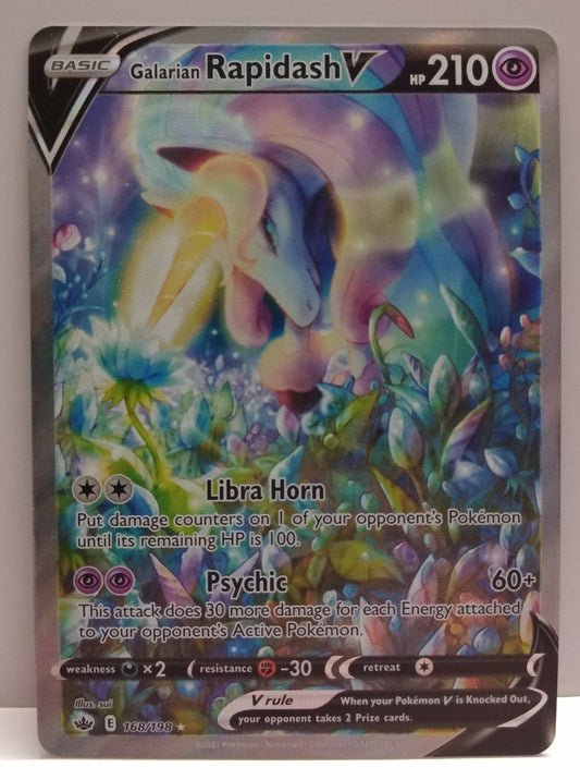 Pokemon Galarian Rapidash V Alternate Art 168/198