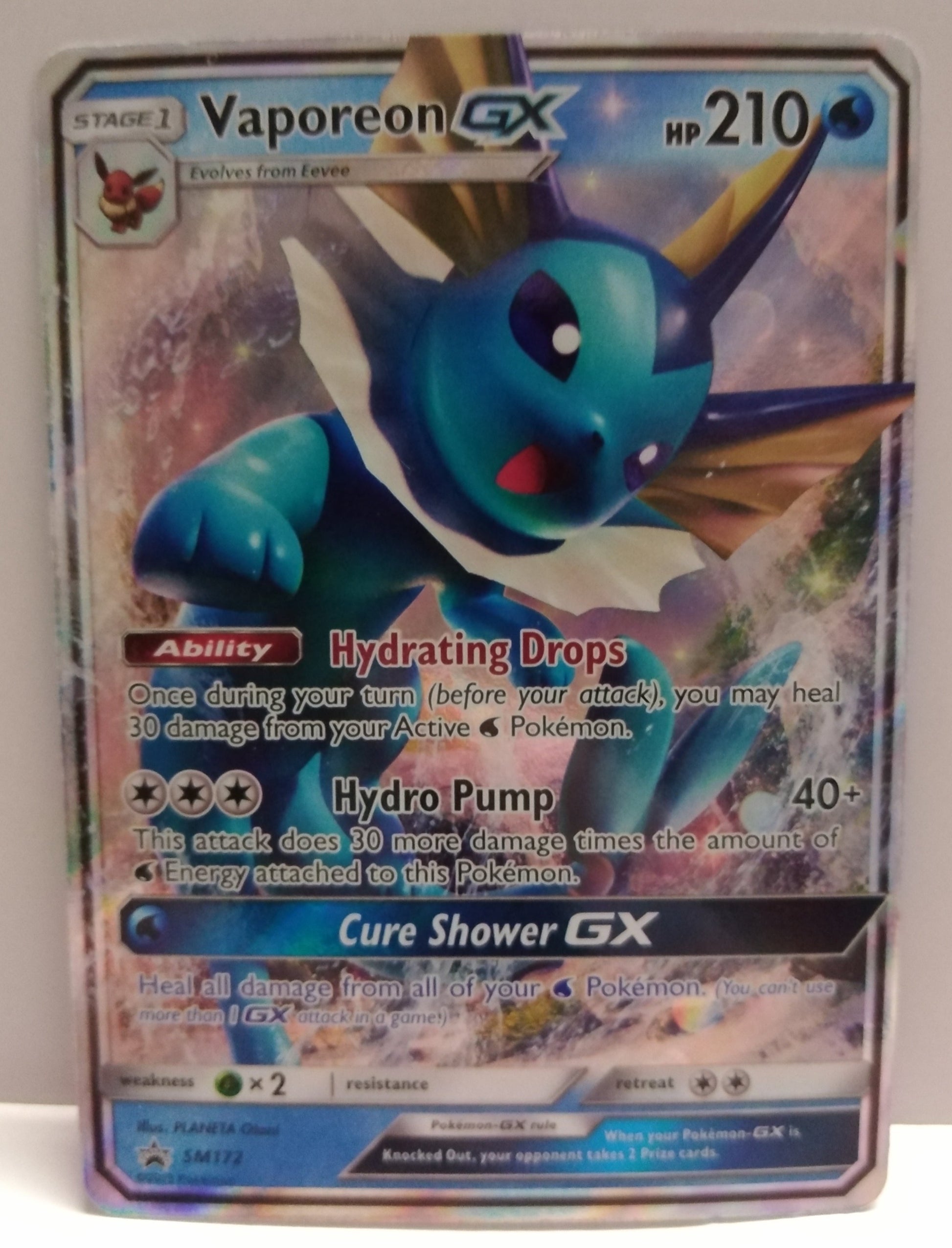 Pokemon Vaporeon GX SM172 Unified Cards Pokemon Vaporeon GX SM172 Unified Cards