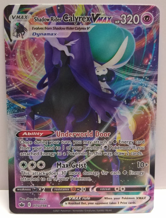 Pokemon Shadow Rider Calyrex Vmax 075/198