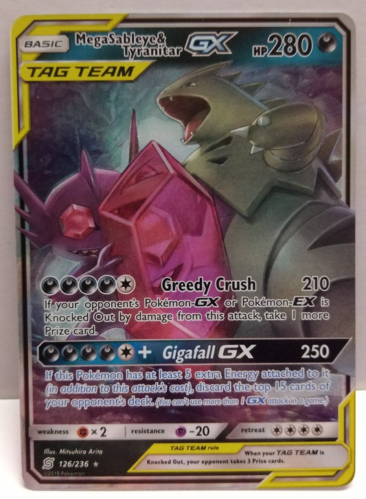 Pokemon Mega Sableye & Tyranitar GX 126/236