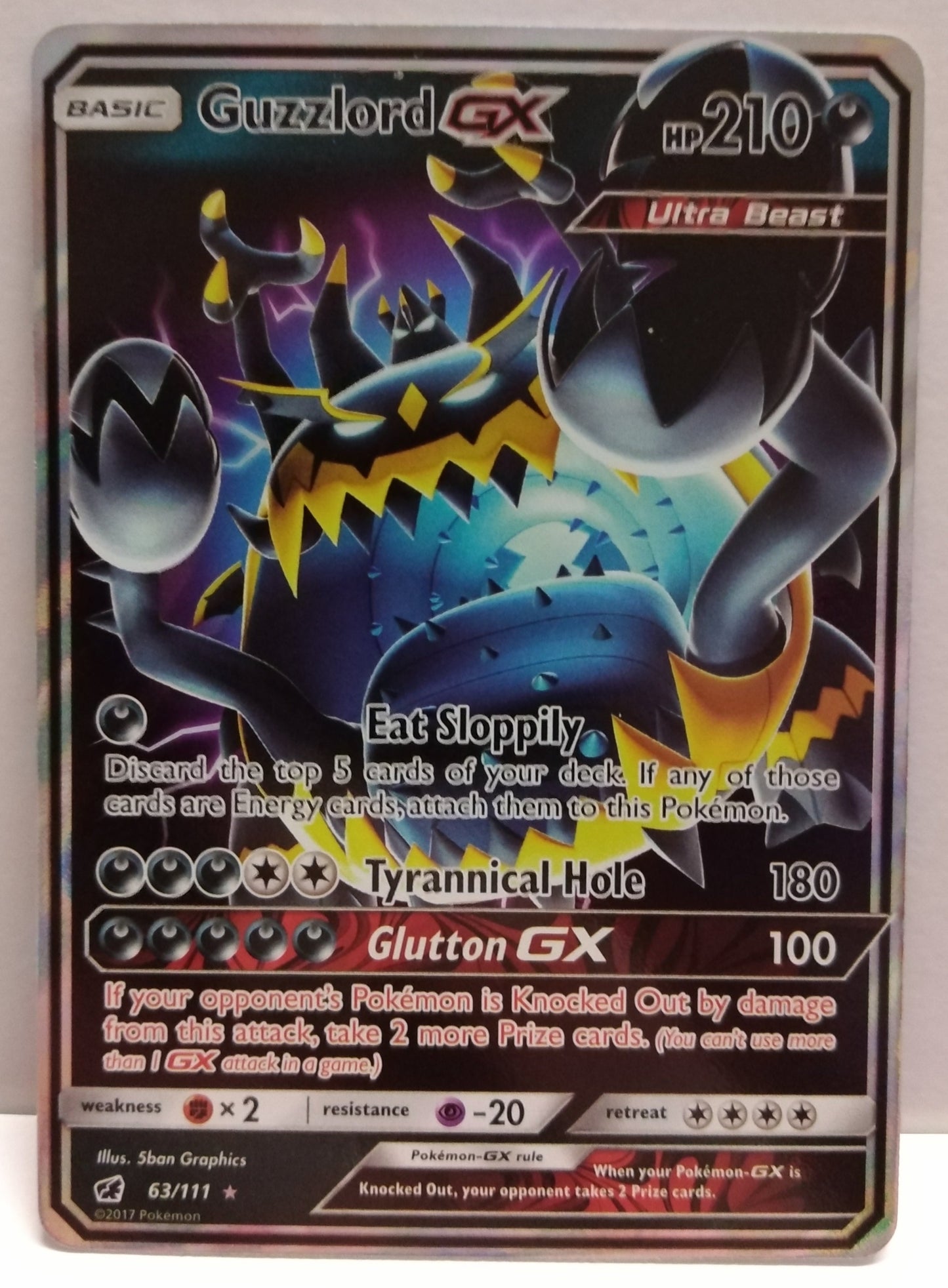 Pokemon Guzzlord GX 63/111