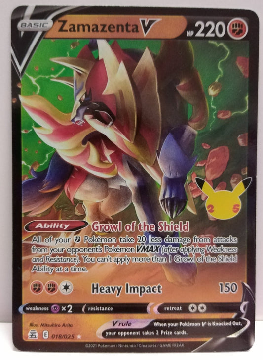 Pokemon Zamazenta V 018/025
