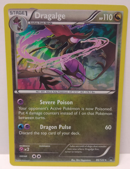 Pokemon Dragalge Holo 86/122