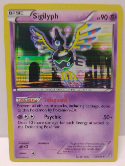 Pokemon Sigilyph Holo 52/124