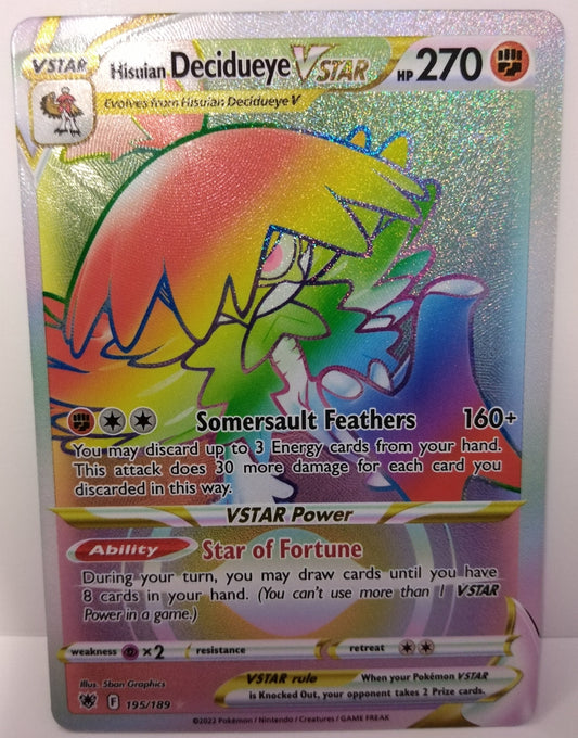 Pokemon Hisuian Decidueye Vstar 195/189