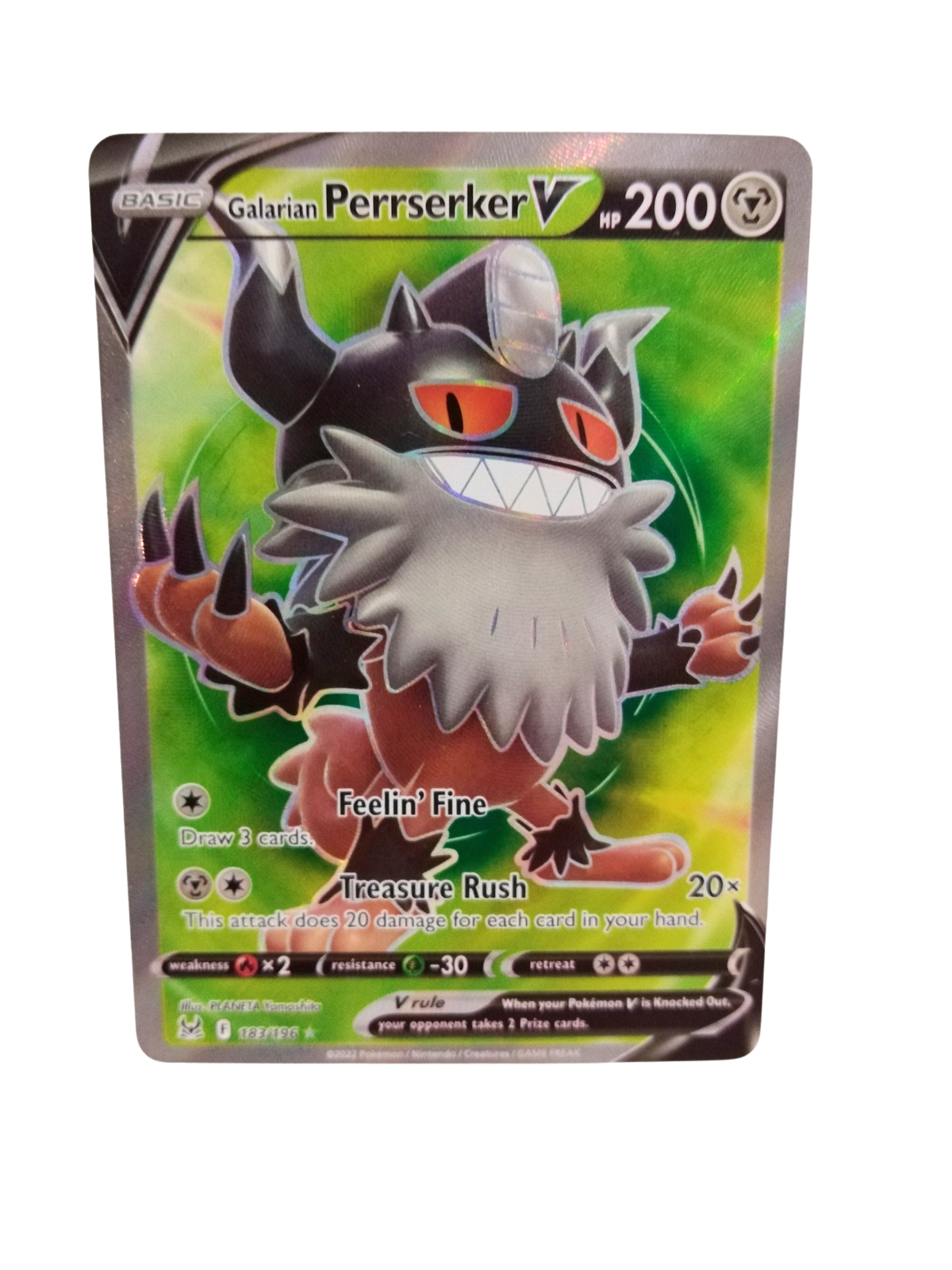 Pokemon Galarian Perrserker V 183/196