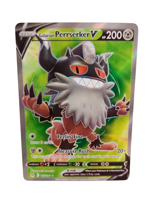 Pokemon Galarian Perrserker V 183/196