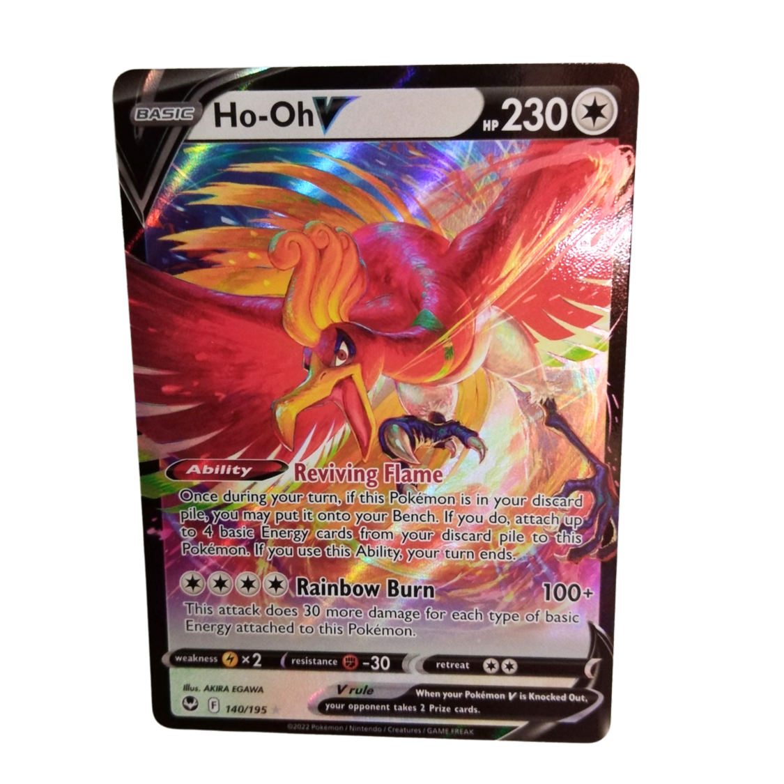 Pokemon Ho-Oh V 140/195