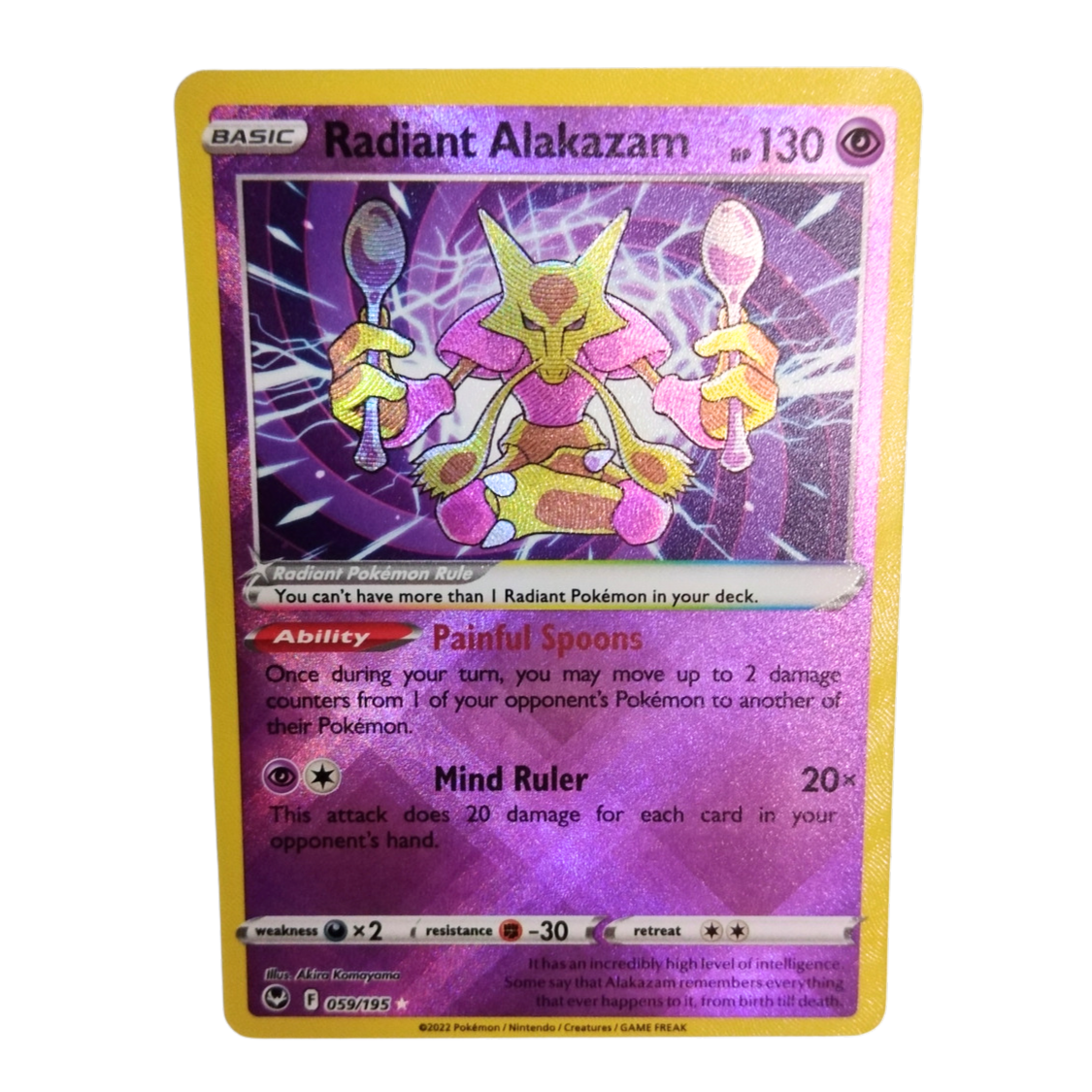 Pokemon Radiant Alakazam 059/195