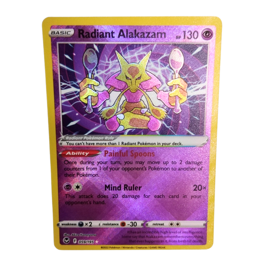 Pokemon Radiant Alakazam 059/195
