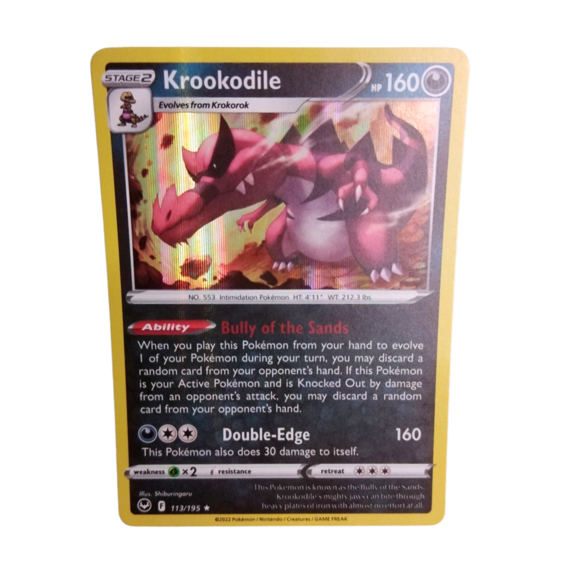 Pokemon Krookodile 113/195