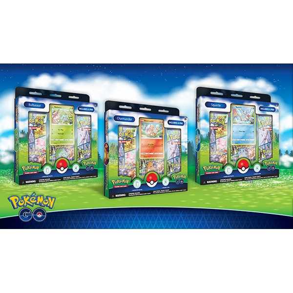 Pokémon TCG: Pokémon GO Pin Collection Bulbasaur, Charmander or Squirtle