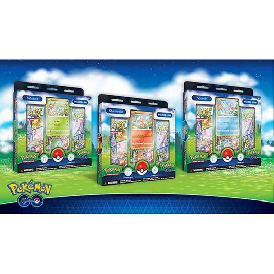 Pokémon TCG: Pokémon GO Pin Collection Bulbasaur, Charmander or Squirtle