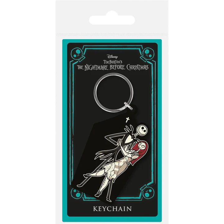 The Nightmare Before Christmas (Jack & Sally Coffin) Rubber Keychain