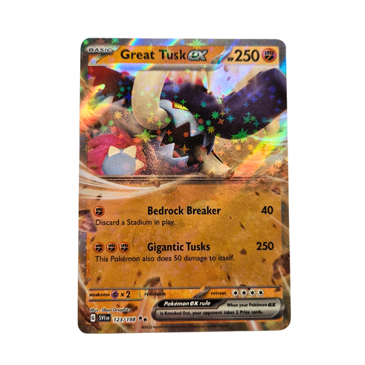Pokemon Great Tusk EX 123/198