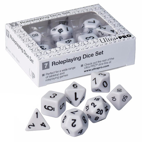 Ultra Pro Roleplaying Dice: White