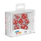 Oakie Doakie Dice RPG 7- Pack Red Speckled
