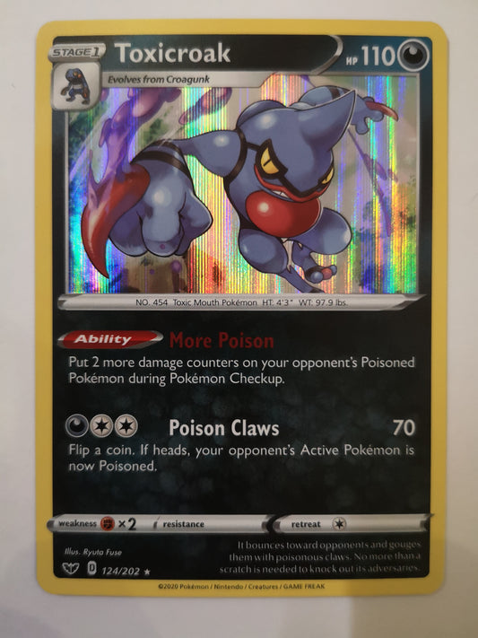 Pokemon Toxicroak Holo 124/202