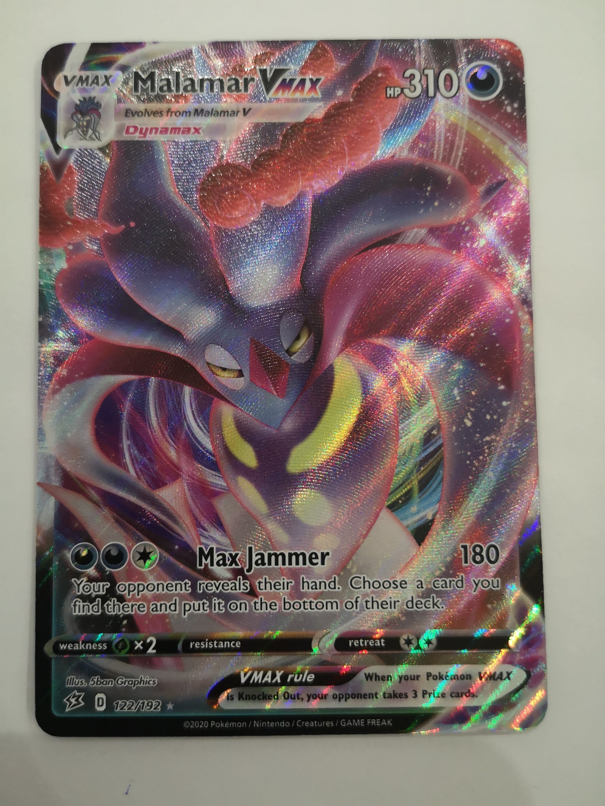 Pokemon Malamar VMAX 122/192 Unified Cards Pokemon Malamar VMAX 122/192 Unified Cards